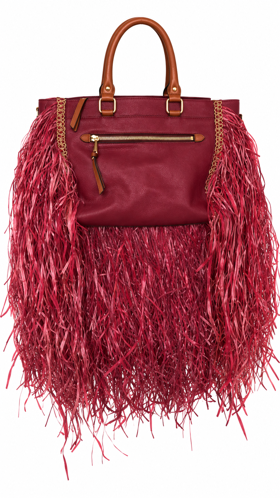 The Bordeaux Raffia Handbag